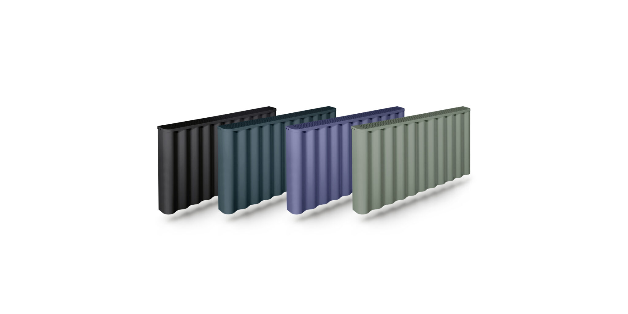 Fischer Tide radiators with some of the available RAL colours
